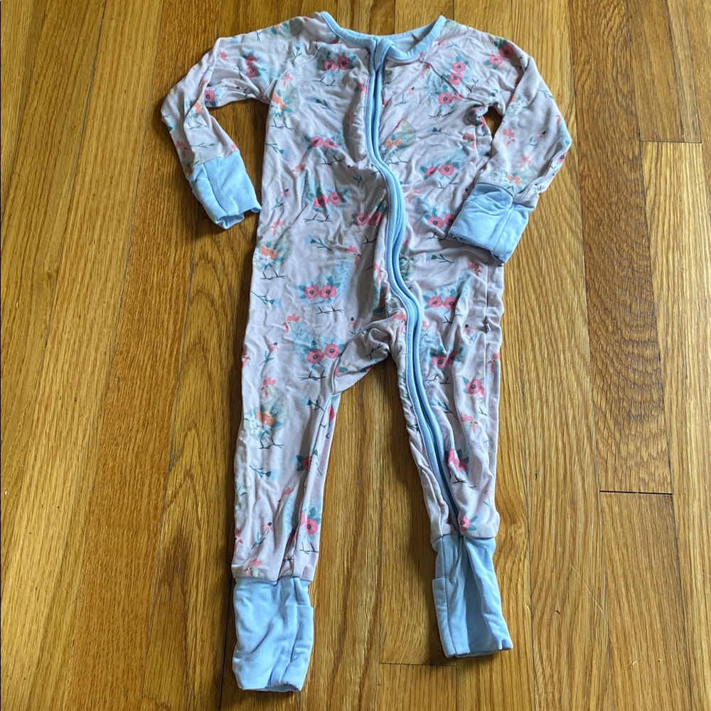 Caden Lane Chicken Floral Print Bamboo Pajamas